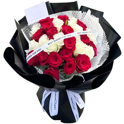 广安28朵玫瑰花混搭，充满爱的温暖